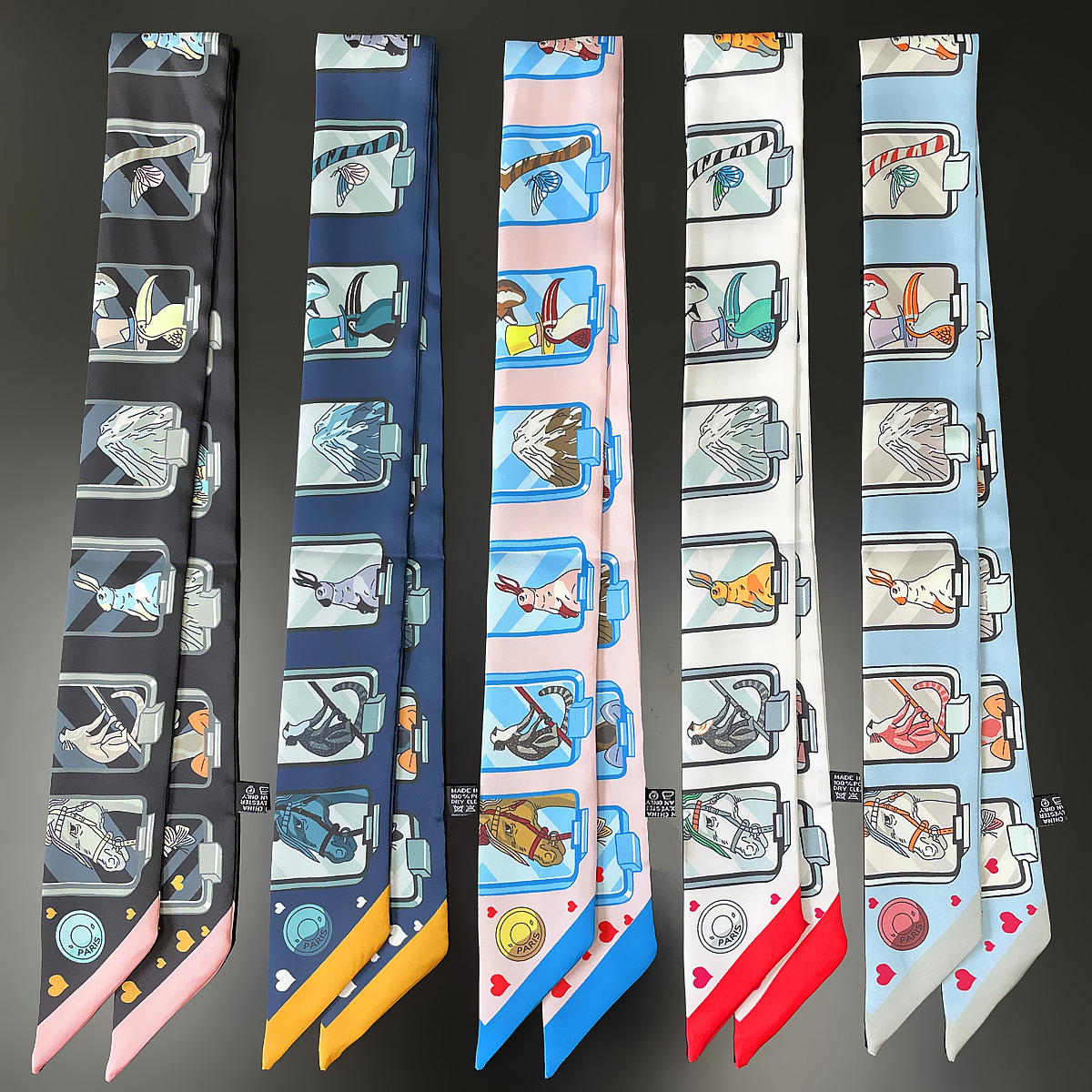 Women Accessories Brands - Brand Design Twill 100% Silk Scarf