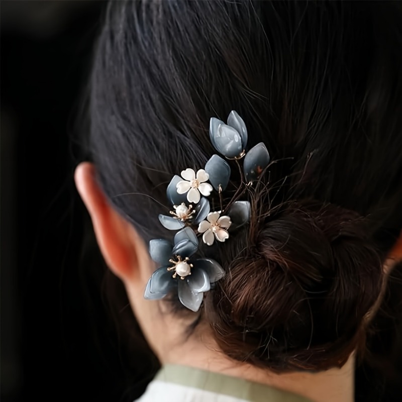 Women Accessories Shop Design - 1pc Elegant Handcrafted Vintage Orchid Flower