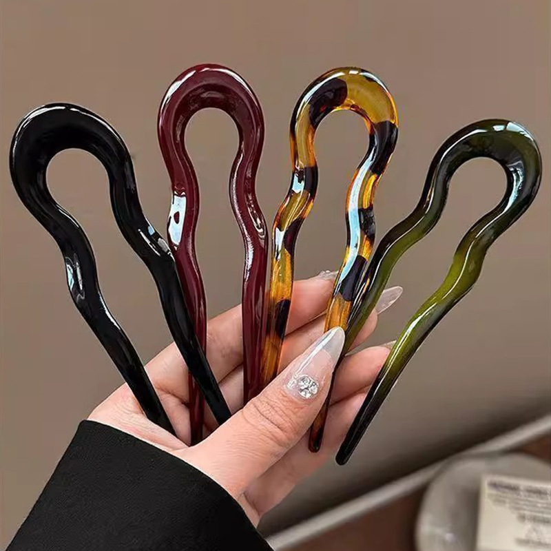 Elegant U-Shaped Hair Fork Ace - Women Accessories Shop Design ulasan dan harga