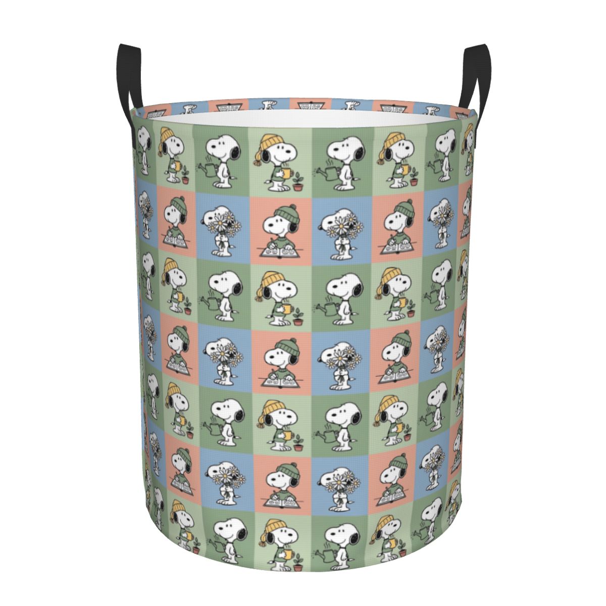S-Snoopy Checkered Plaid Laund - Women Accessories Hamper ulasan dan harga