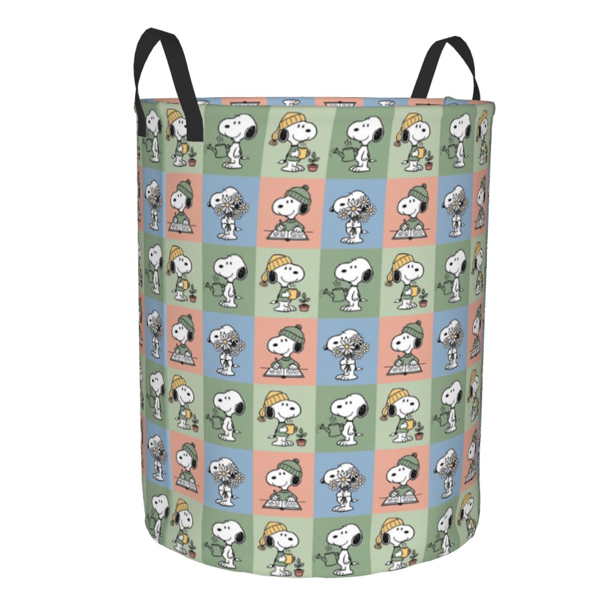 S-Snoopy Checkered Plaid Laund - Women Accessories Hamper ulasan dan harga