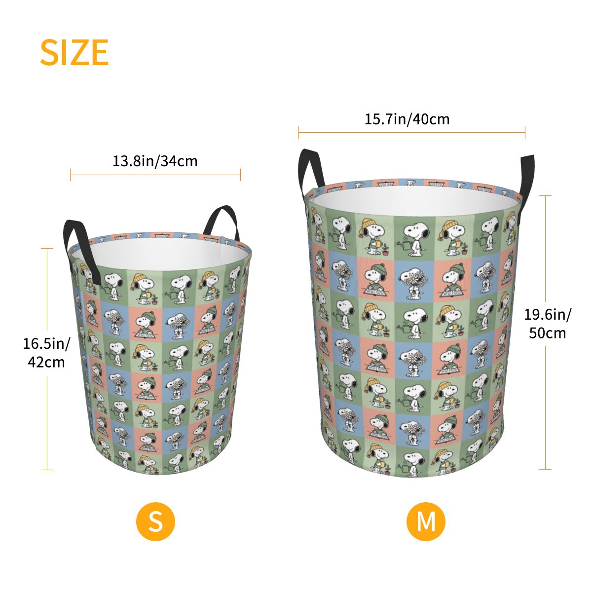 S-Snoopy Checkered Plaid Laund - Women Accessories Hamper ulasan dan harga