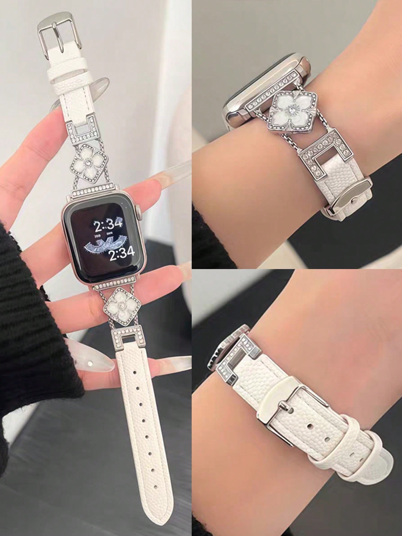 1pc New Women's White Genuine  - Women'S Accessories To Wear With Watch ulasan dan harga