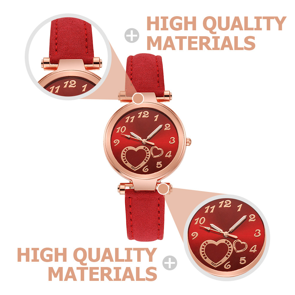 1Pcs Heart Shape Quartz Wrist  - Women'S Accessories To Wear With Watch ulasan dan harga