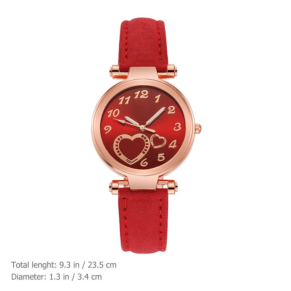 1Pcs Heart Shape Quartz Wrist  - Women'S Accessories To Wear With Watch ulasan dan harga