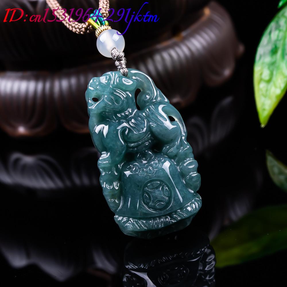 Burmese Jadeite Pixiu Pendant  - Women Accessories Gift ulasan dan harga