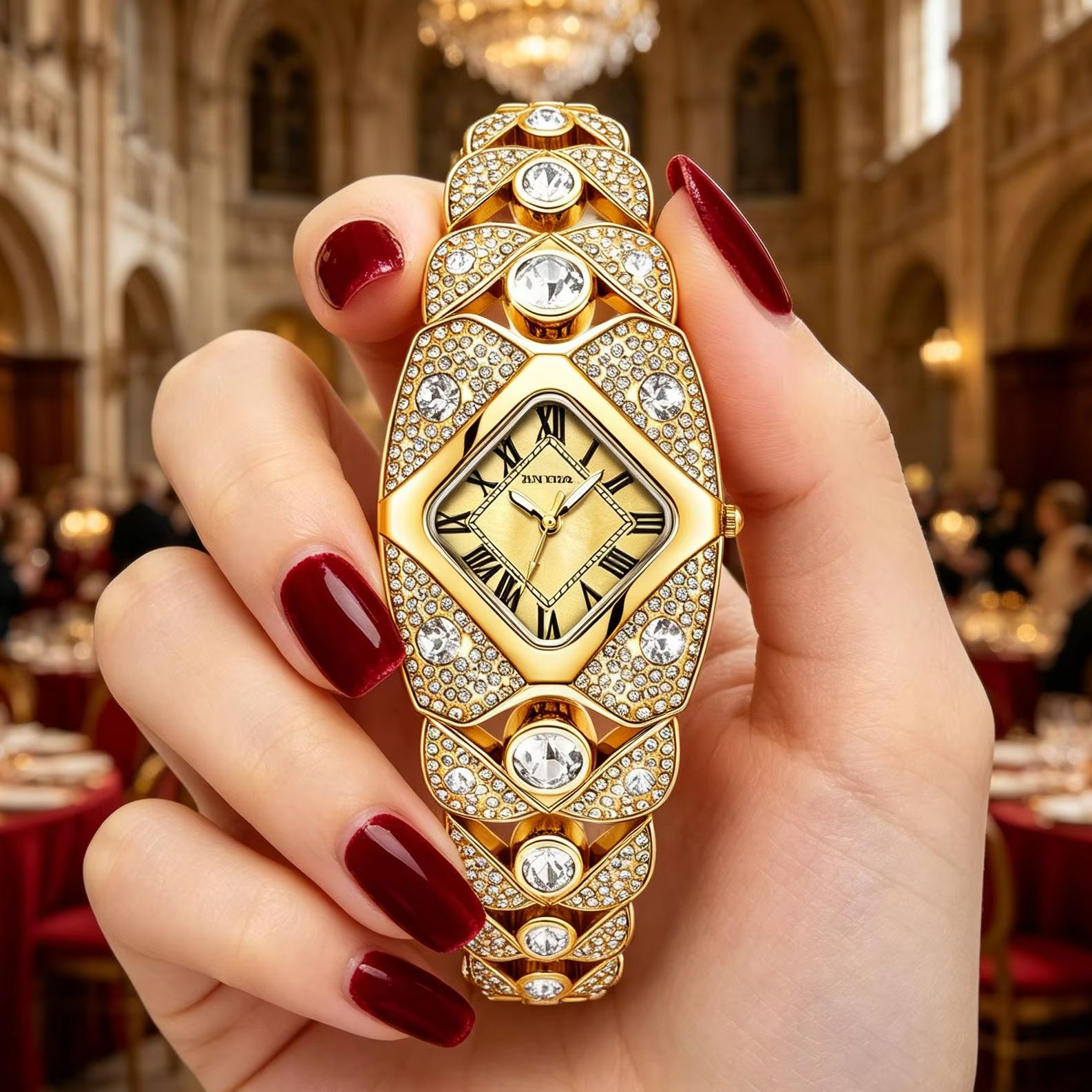 Fashion Full Diamond Watch Lad - Women'S Accessories To Wear With Watch ulasan dan harga