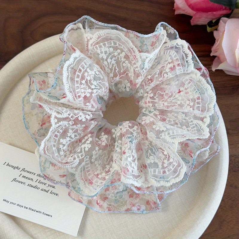 Pink and Green Floral Lace Tri - Women Accessories Shop Design ulasan dan harga