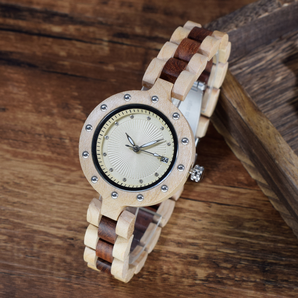 Vintage Wooden Quartz Watch fo - Women'S Accessories To Wear With Watch ulasan dan harga