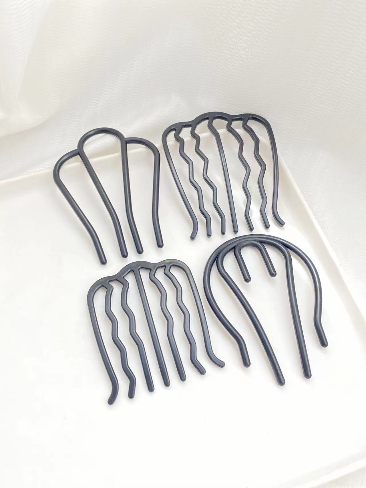 4pcs Black Hair Combs with Dif - Women Accessories Shop Design ulasan dan harga