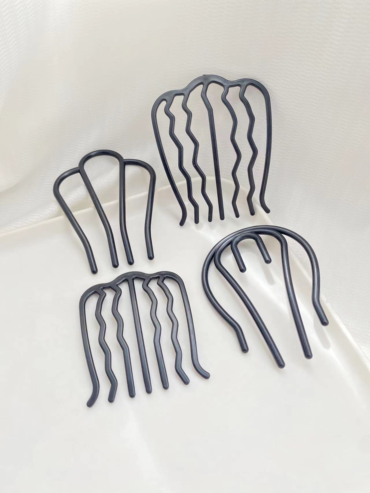 4pcs Black Hair Combs with Dif - Women Accessories Shop Design ulasan dan harga