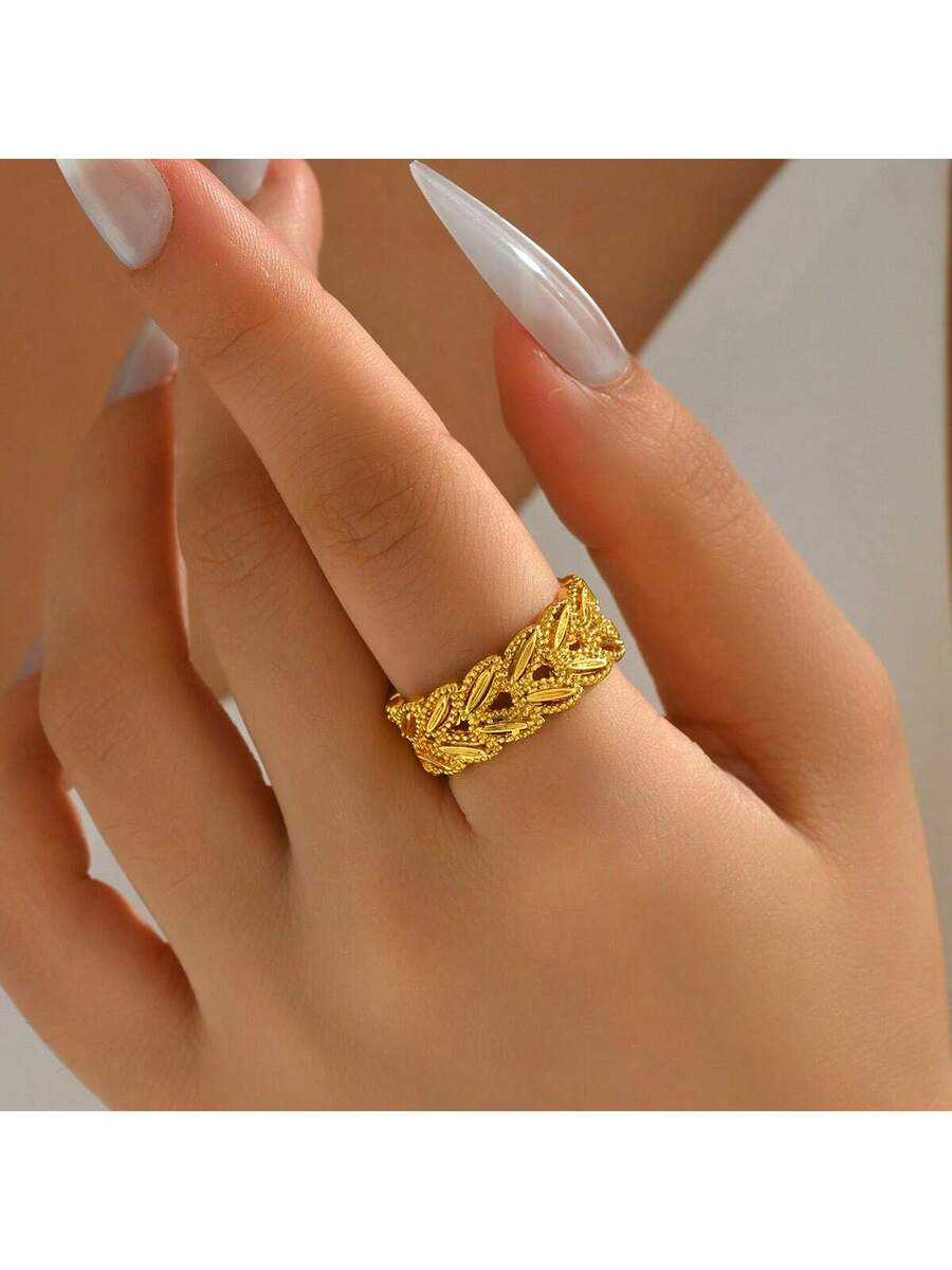 Elegant Hollow Leaf And Wheat  - Women'S Accessories To Wear With Watch ulasan dan harga