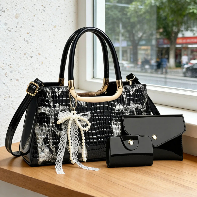 Women's Handbag Set, Crocodile - Women Accessories Gift ulasan dan harga