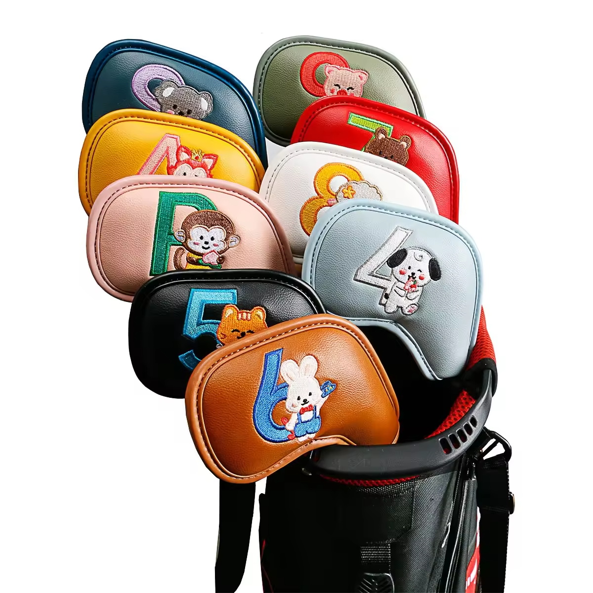 9Pcs Cute Cartoon Animal Golf  - Women Accessories Gift ulasan dan harga