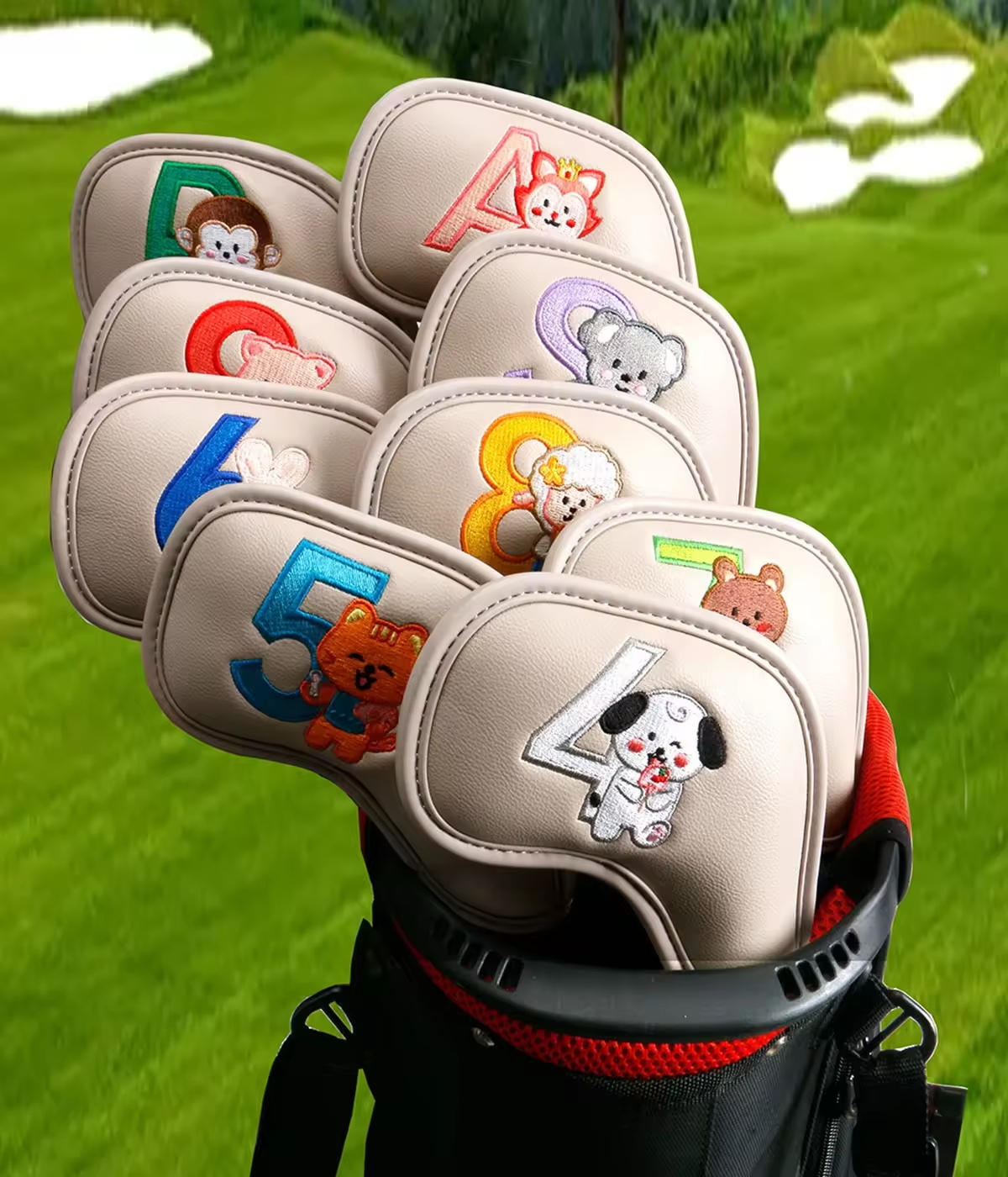 9Pcs Cute Cartoon Animal Golf  - Women Accessories Gift ulasan dan harga