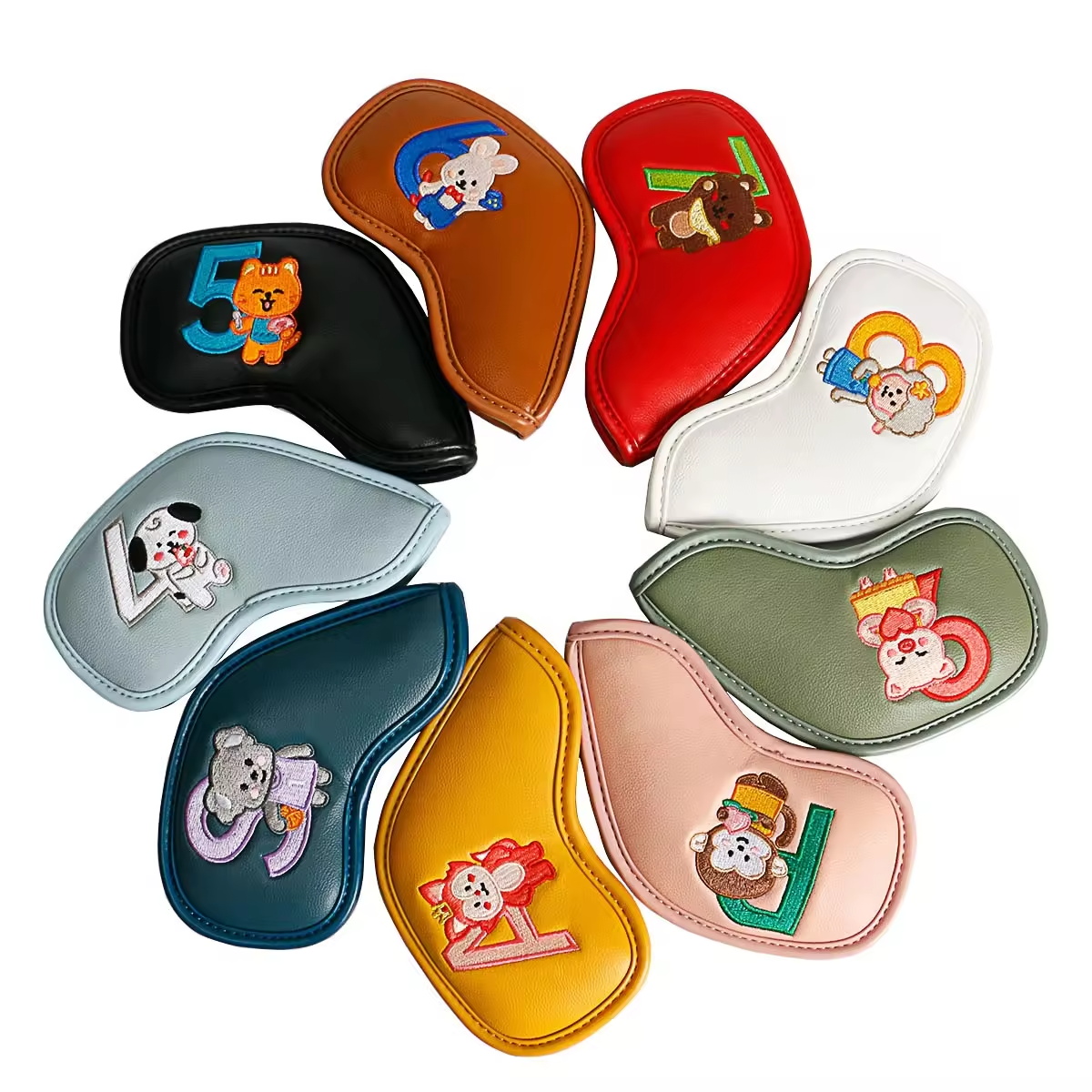 9Pcs Cute Cartoon Animal Golf  - Women Accessories Gift ulasan dan harga