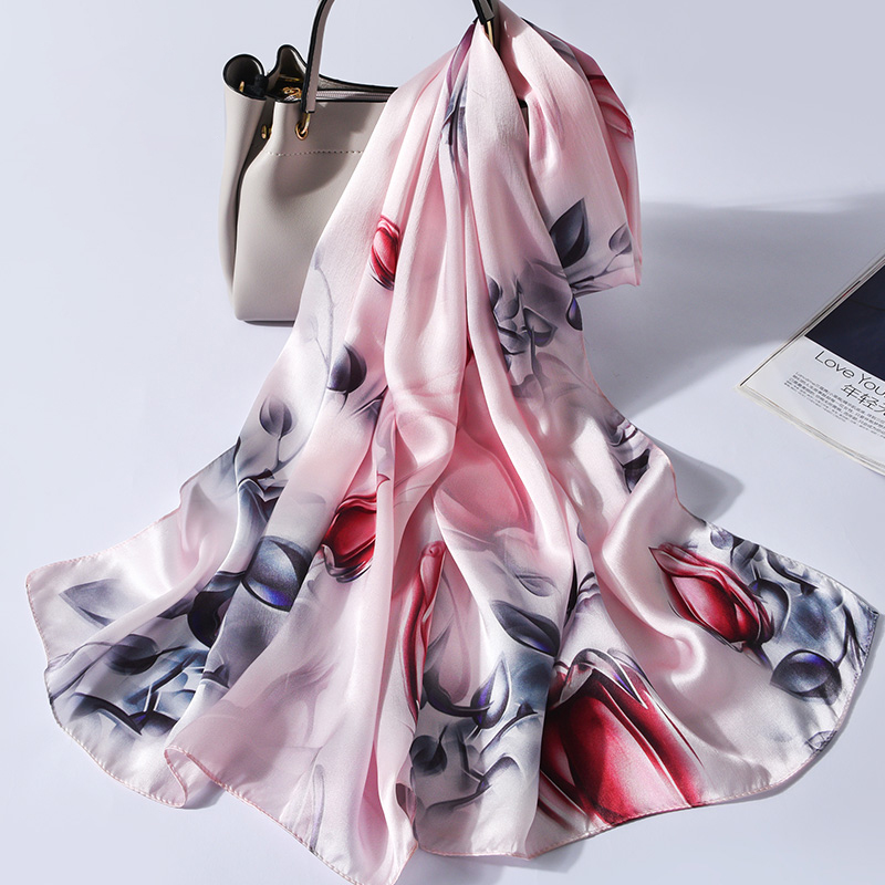 100% Silk Long Scarf Women Lux - Women Accessories Brands ulasan dan harga
