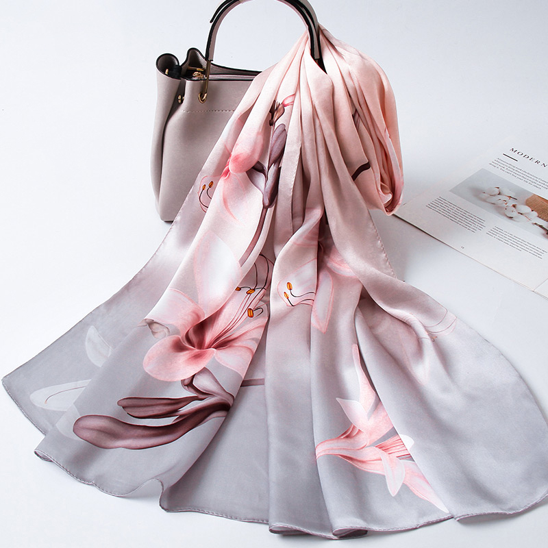 100% Silk Long Scarf Women Lux - Women Accessories Brands ulasan dan harga