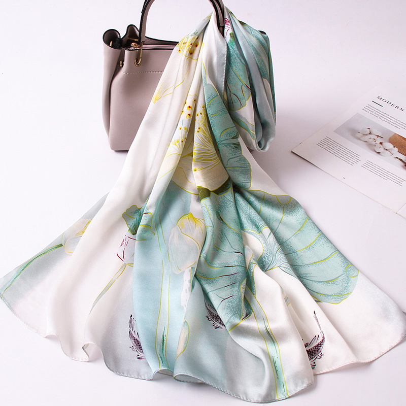 100% Silk Long Scarf Women Lux - Women Accessories Brands ulasan dan harga