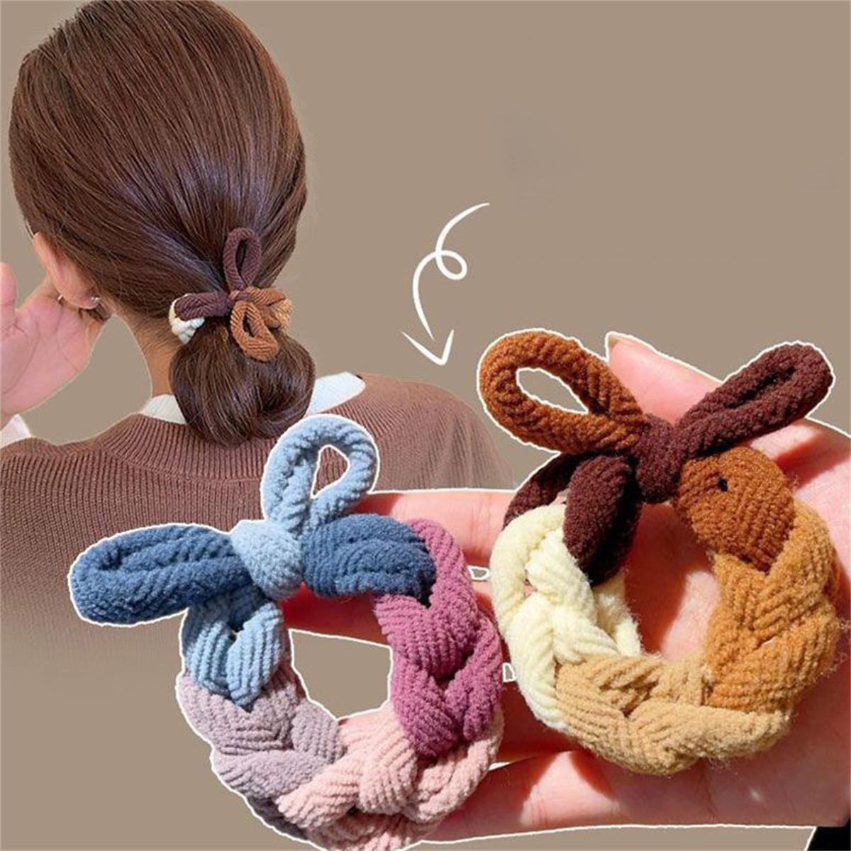 Colorful Hand-Woven Hair Rope  - Women Accessories Shop Design ulasan dan harga