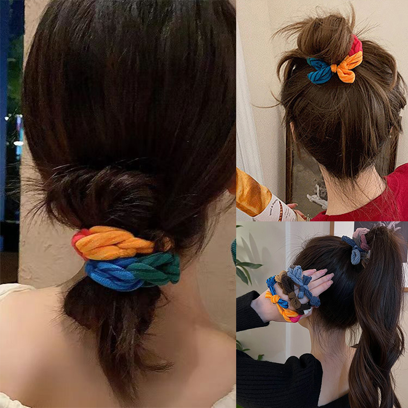 Colorful Hand-Woven Hair Rope  - Women Accessories Shop Design ulasan dan harga