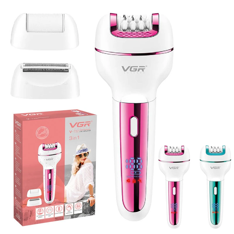 VGR 732 Original 3in1 Epilator - Women Accessories Clearance ulasan dan harga