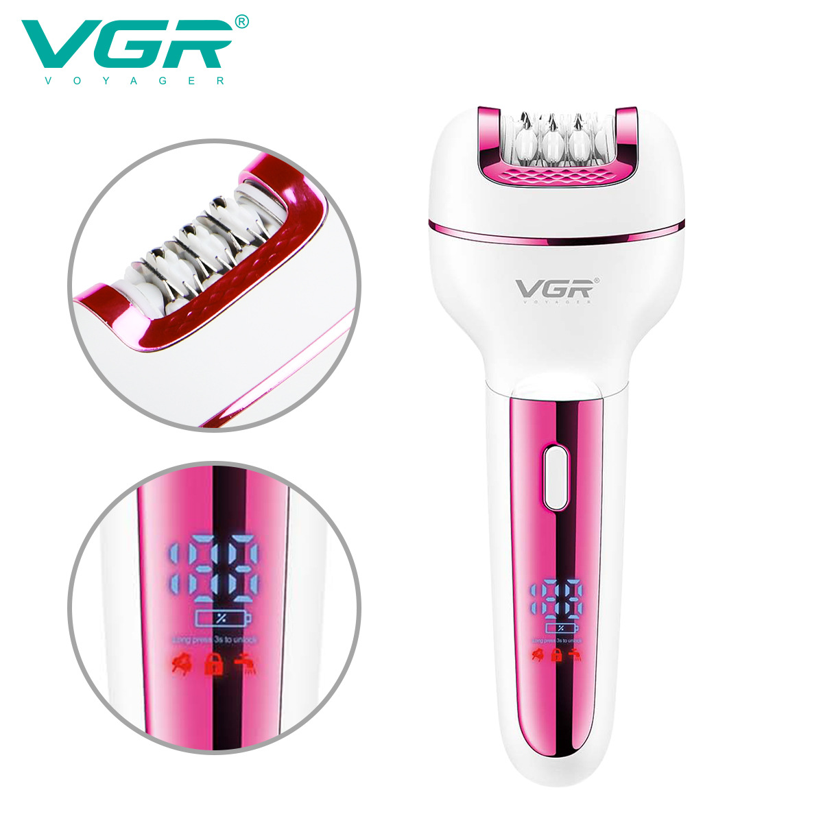 VGR 732 Original 3in1 Epilator - Women Accessories Clearance ulasan dan harga